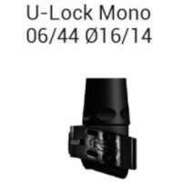 Затискне з'єднання для трекінгових палиць Gabel 06/44 U-Lock Mono Ø16/14 black (034.0005)
