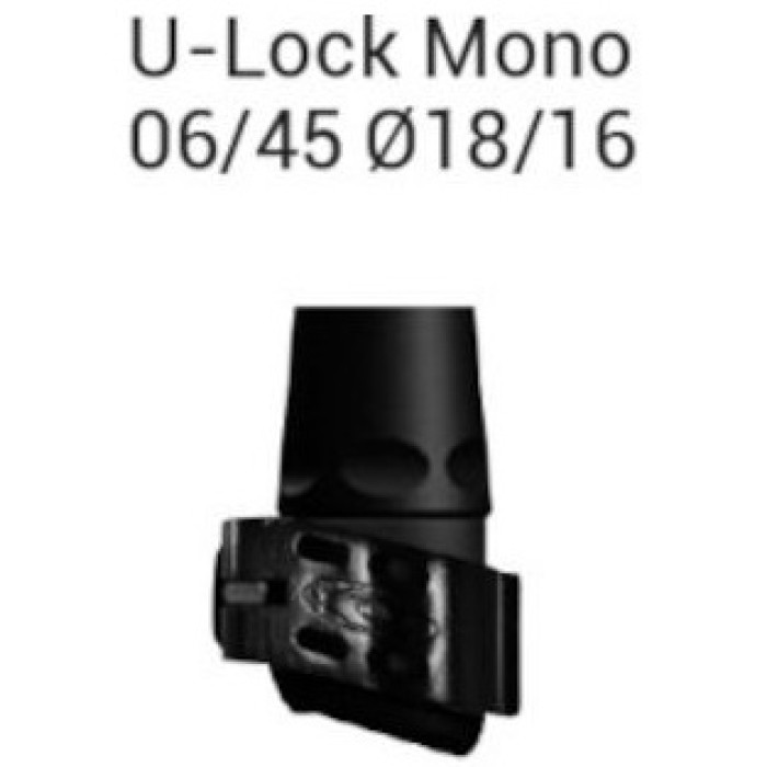 Зажимное соединение для треккинговых палок Gabel 06/45 U-Lock Mono Ø18/16 black (034.0006)