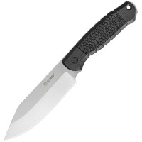 Нож Ganzo Bastion G808 (12.5 см) 8Cr14 / ABS серый с чехлом (G808-BK)