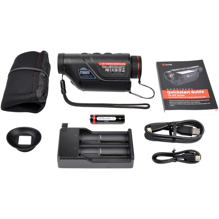 Тепловізійний монокуляр з далекоміром Guide TD411 LRF 384x288px 19mm (747136)