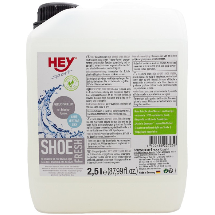 Гигеническая очистка обуви Hey-Sport Shoe Fresh 2,5L (20272500)