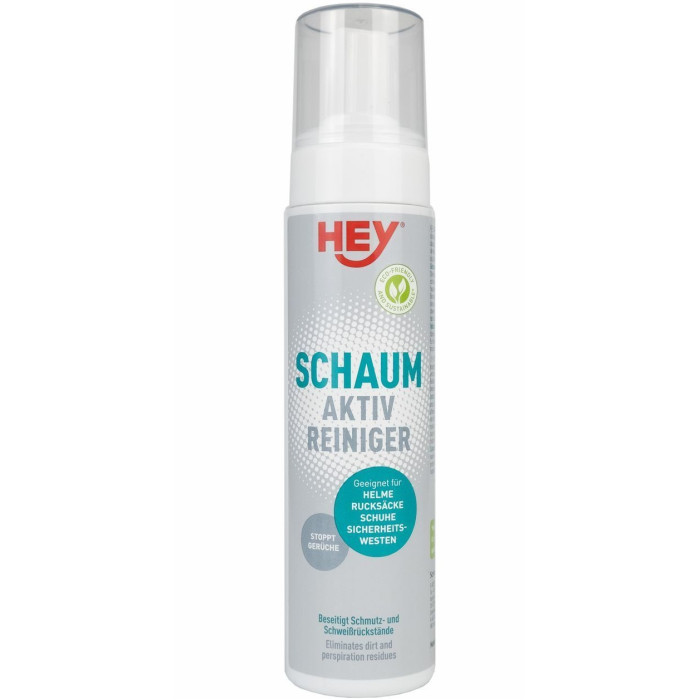 Средство для очищения кожи, пластика (сумки, шлемы) Hey-Sport Schaum Aktiv Reiniger 200ml (20660000-200ml)