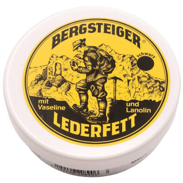 Водоотталкивающая пропитка для обуви Hey-Sport Bergsteiger-Leather-Grease black 150 ml (20890000)