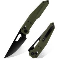 Нож складной Hightron Sharplyn,14C28N, G10, зеленый, черный клинок (HK01GRN)