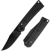 Нож складной Hightron Pathwright, 14C28N, G10, черный, черный клинок (HK03BLK)