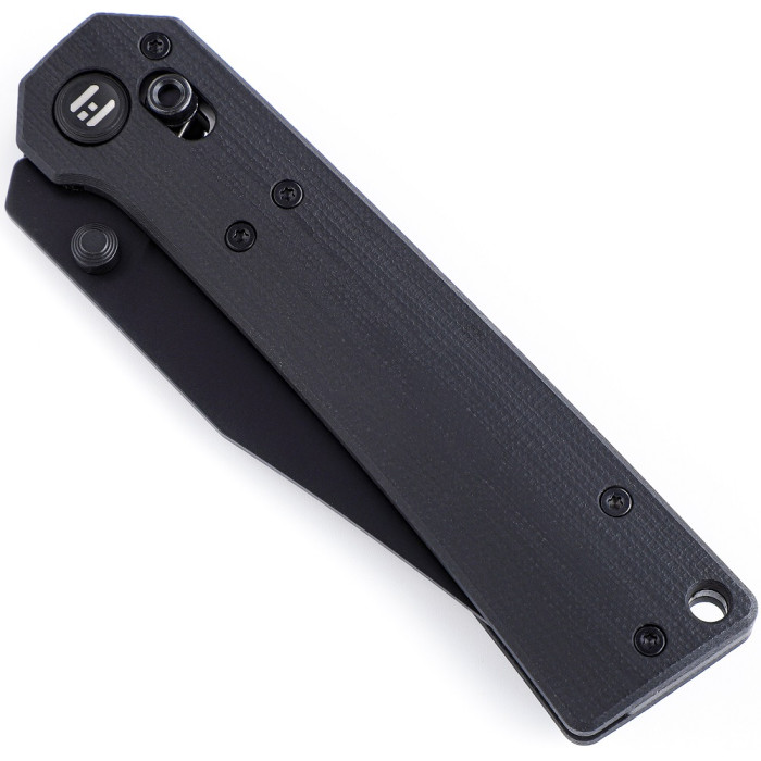 Нож складной Hightron Pathwright, 14C28N, G10, черный, черный клинок (HK03BLK)