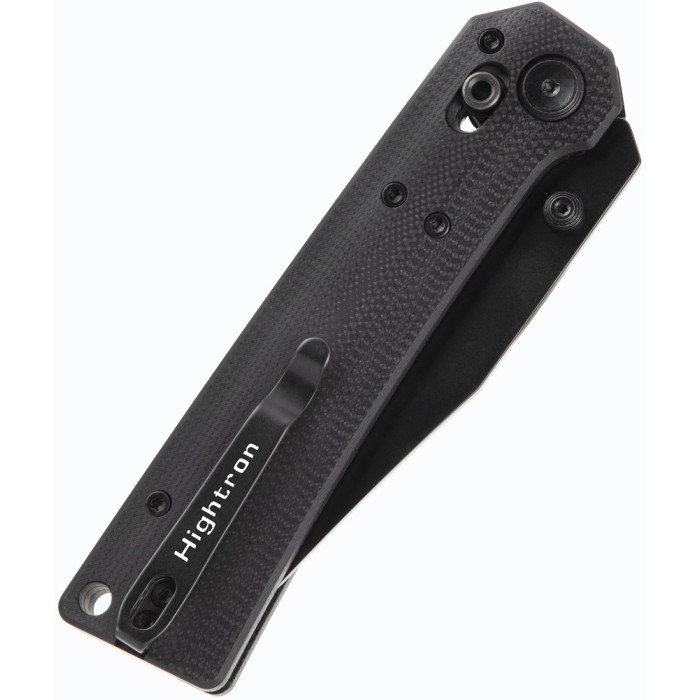 Нож складной Hightron Pathwright, 14C28N, G10, черный, черный клинок (HK03BLK)