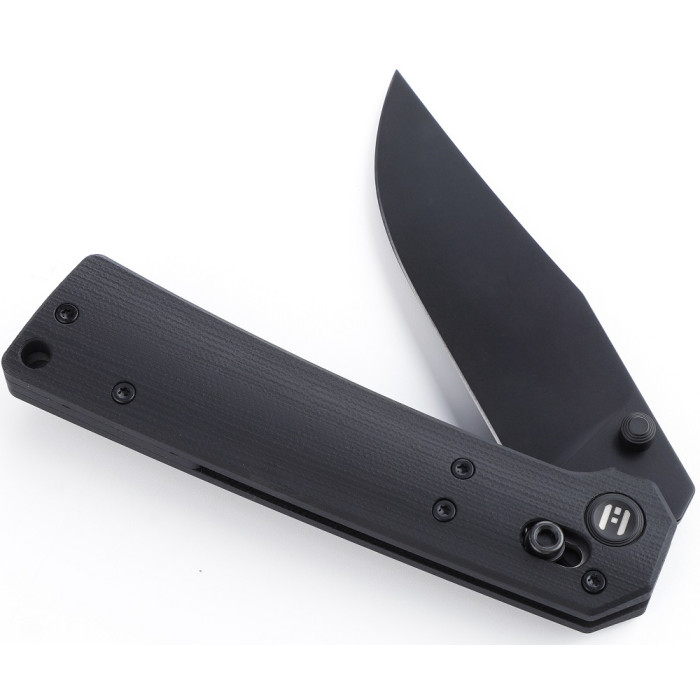 Нож складной Hightron Pathwright, 14C28N, G10, черный, черный клинок (HK03BLK)