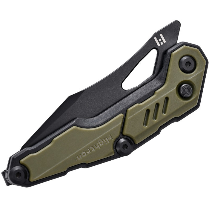 Нож складной Hightron Spectron, M390, GFN, зеленый, черный клинок (HK04GRN)