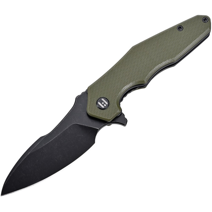 Ніж складаний Hightron Mini Ventura, D2, G10, зелений, чорний stonewash клинок (HK05GRNBS)