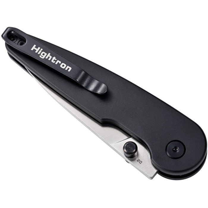 Нож складной Hightron Birdidi, D2, алюминий, черный, сатиновый клинок (HK06BLKS)