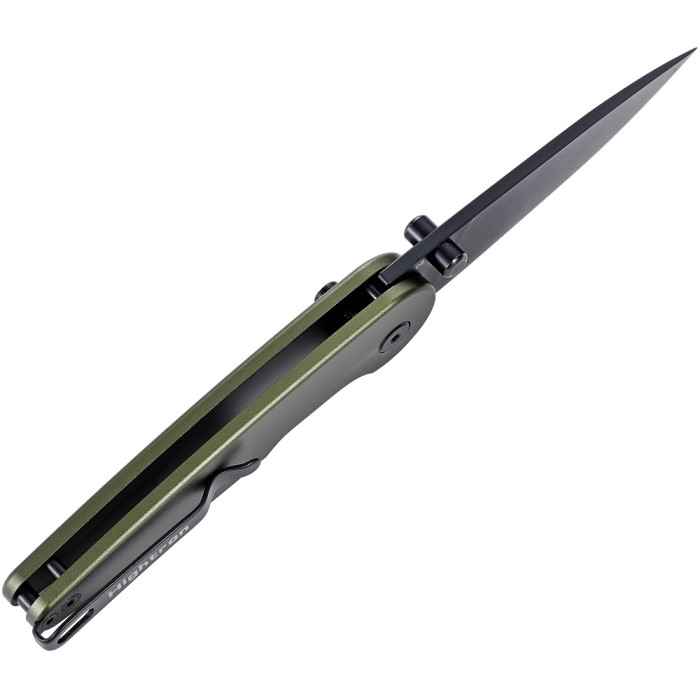 Нож складной Hightron Birdidi, D2, алюминий, зеленый, черный клинок (HK06GRN)
