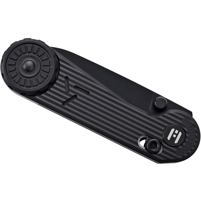 Нож-антистресс складной Hightron EdgePlay, M390, титан TC4, черный (HT01BLK)