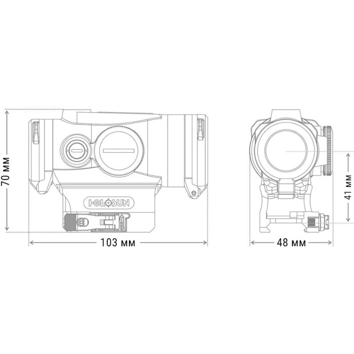 Приціл коліматорний Holosun HE530G-GR (747013)
