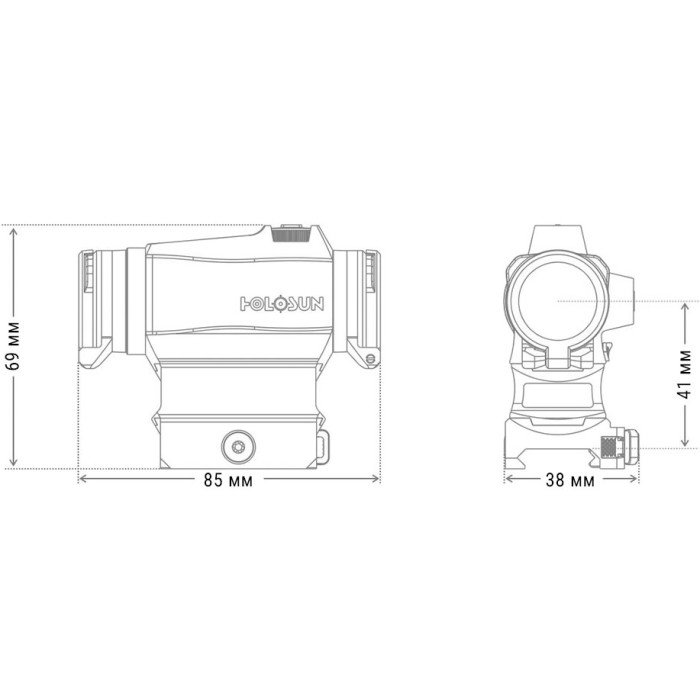 Приціл коліматорний Holosun HS515CM (747021)