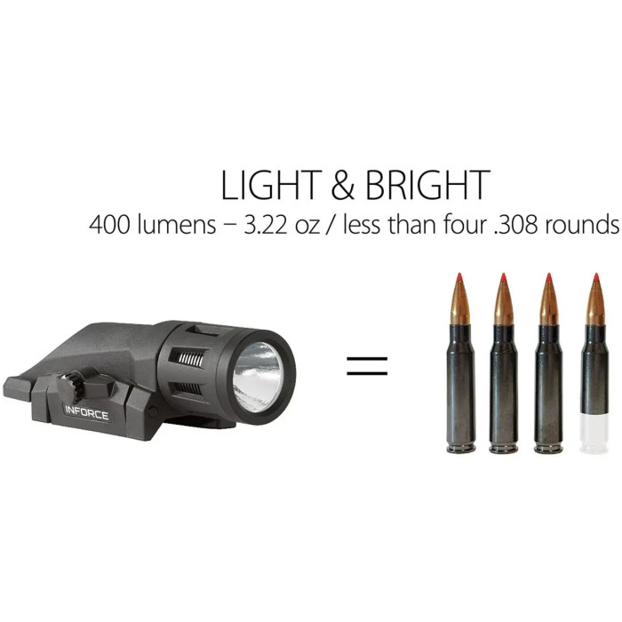 Подствольный фонарь Inforce WML, Black Body, White LED Gen2 (W-05-1)