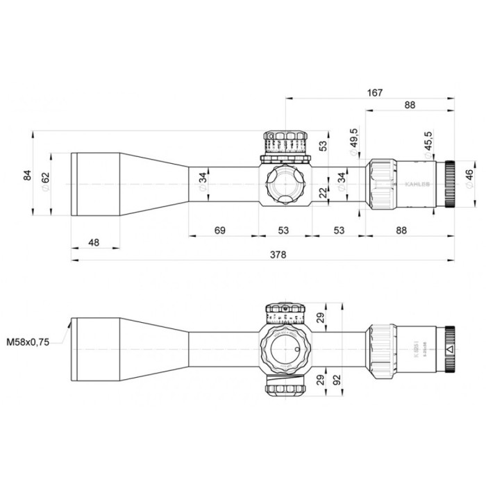 Приціл оптичний Kahles K 525i CCW 5-25x56 / Tremor3-left (10675)
