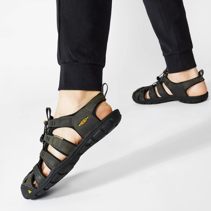 Сандалі чоловічі Keen Clearwater CNX Leather Magnet/Black (1013107)