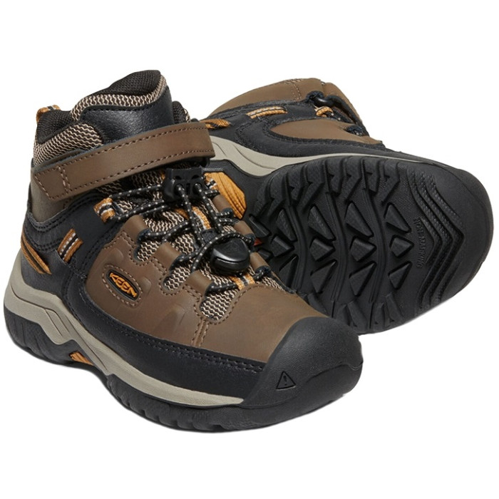 Черевики дитячі Keen Targhee Mid WP Kids Dark Earth/Golden Brown (1019831)