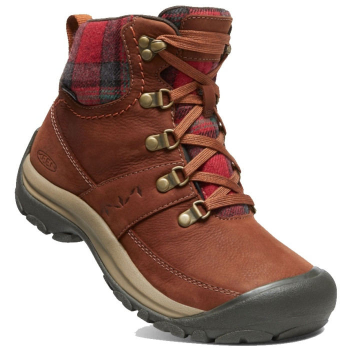 Черевики жіночі Keen Kaci III Winter Mid WP Tortoise Shell/Red Plaid (1026718)