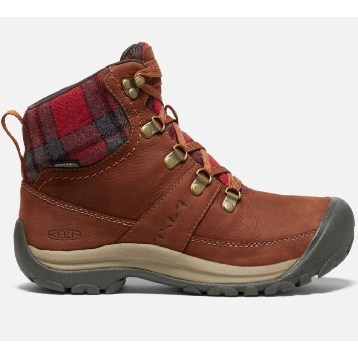 Черевики жіночі Keen Kaci III Winter Mid WP Tortoise Shell/Red Plaid (1026718)