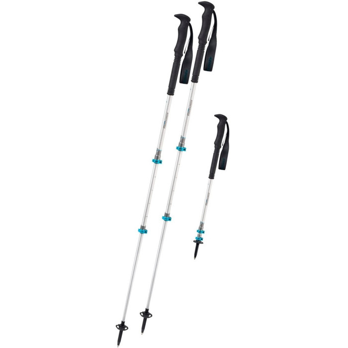 Трекінгові палиці Komperdell Explorer Contour Powerlock Silver/Blue (1742314-10)