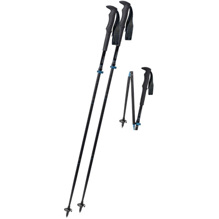 Треккинговые палки Komperdell Carbon FXP.4 Approach Vario Black/Blue (1942356-10)