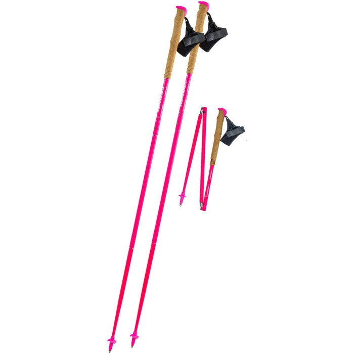 Треккинговые палки Komperdell Carbon FXP Team 125 cm Pink (1942360-14-125)
