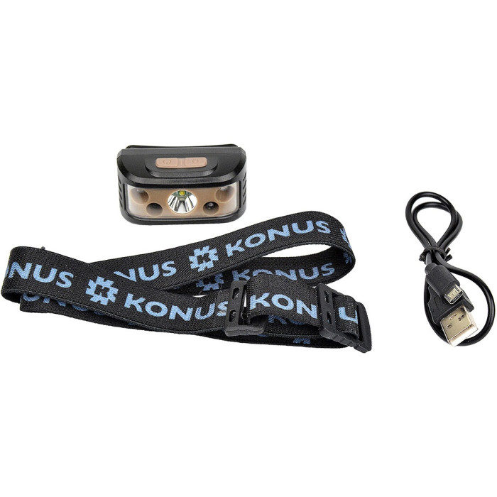 Ліхтар налобний Konus Konusflash-7 (236 Lm) Sensor USB Rechargeable (3924)