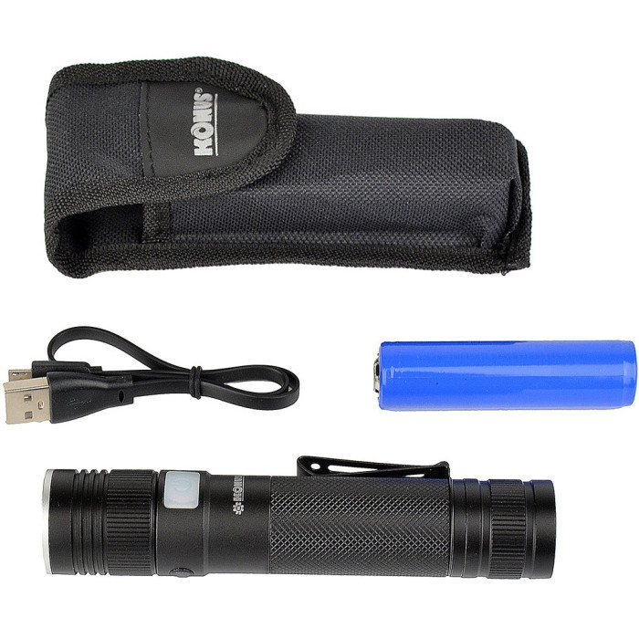 Ліхтар ручний  Konus Konuslight-RC5 (800 Lm) USB Rechargeable (3928)