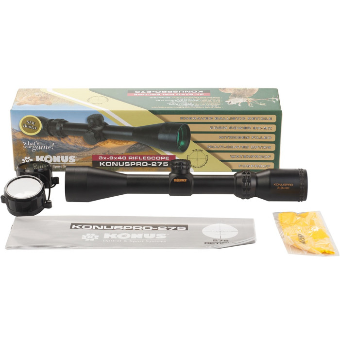 Приціл оптичний Konus KonusPro-275 3-9x40 BDC (7278)