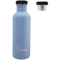Фляга Laken Basic Steel Bottle 1L - P/S Cap Blue (BSA100AZ)