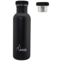Фляга Laken Basic Steel Bottle 0,75L - P/S Cap Black (BSA75NE)
