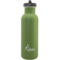 Фляга Laken Basic Steel Bottle 0,75L - Flow Cap Khaki (BSF75VO)