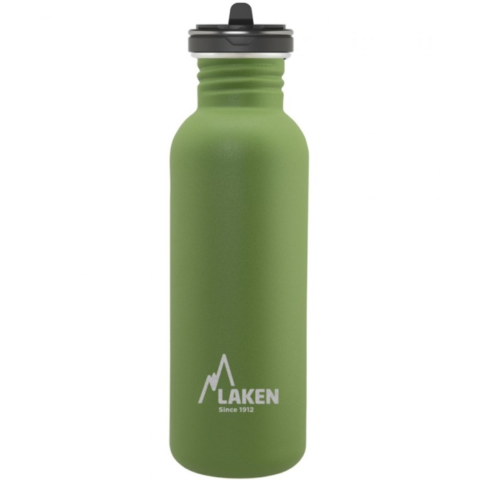 Фляга Laken Basic Steel Bottle 0,75L - Flow Cap Khaki (BSF75VO)