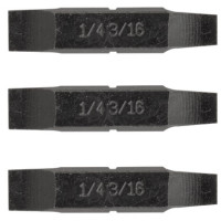 Набор Leatherman из трех двусторонних бит с плоской отверткой 1/4" & 3/16" (931025)
