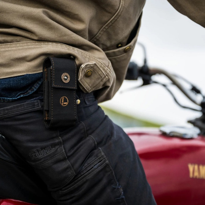 Чехол для мультитула Leatherman Nylon Sheath W/Pockets Large 4.75", черный нейлон с бронзовыми деталями и карманами-резинками (939952)