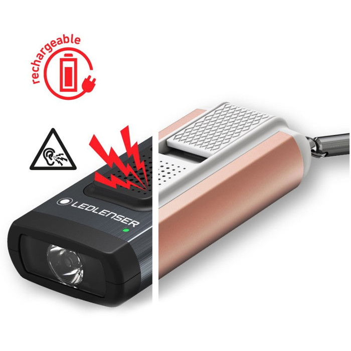 Ліхтар-брелок LedLenser K6R Safety Gray (502580)