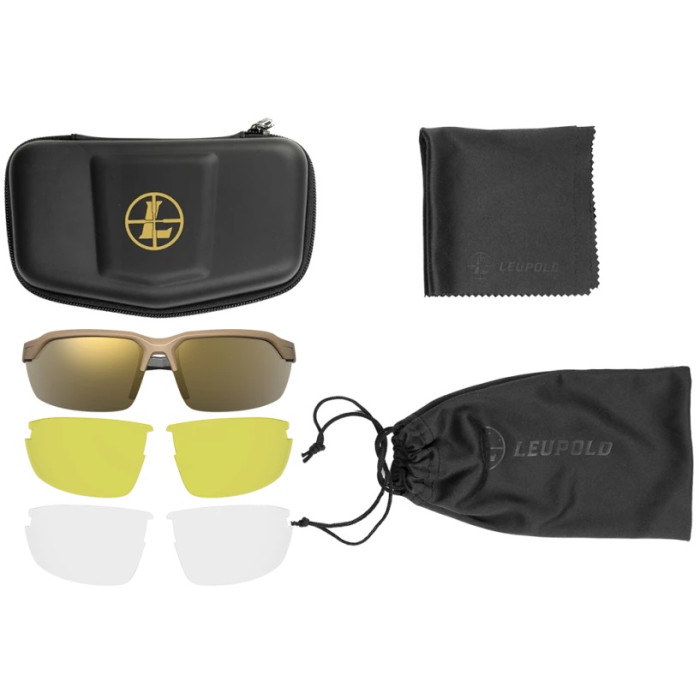 Очки тактические Leupold Tracer - Shadow Tan, Bronze Mirror (179090)