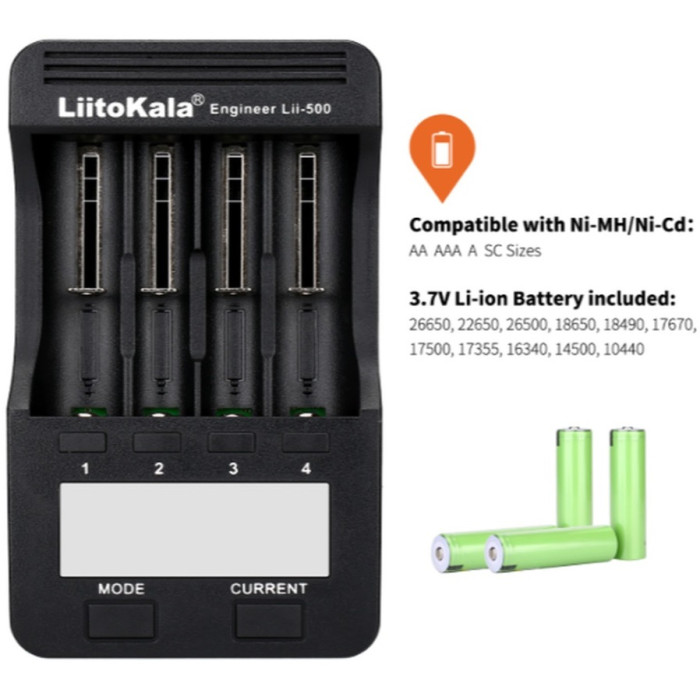 Зарядное устройство LiitoKala Lii-500 EU (Lii-500EU)