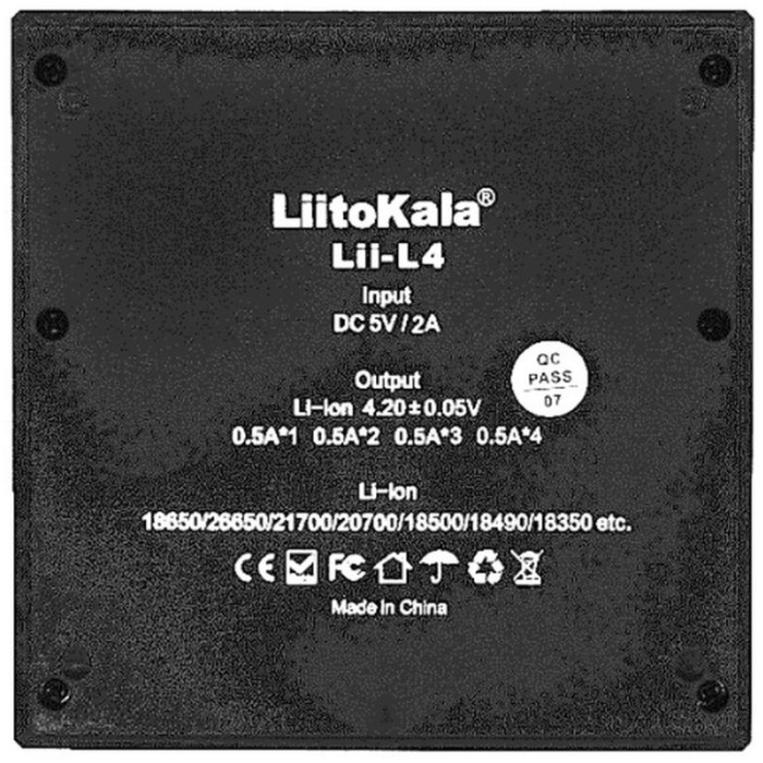 Універсальний зарядний пристрій LiitoKala Lii-L4 на 4 канали (Lii-L4)