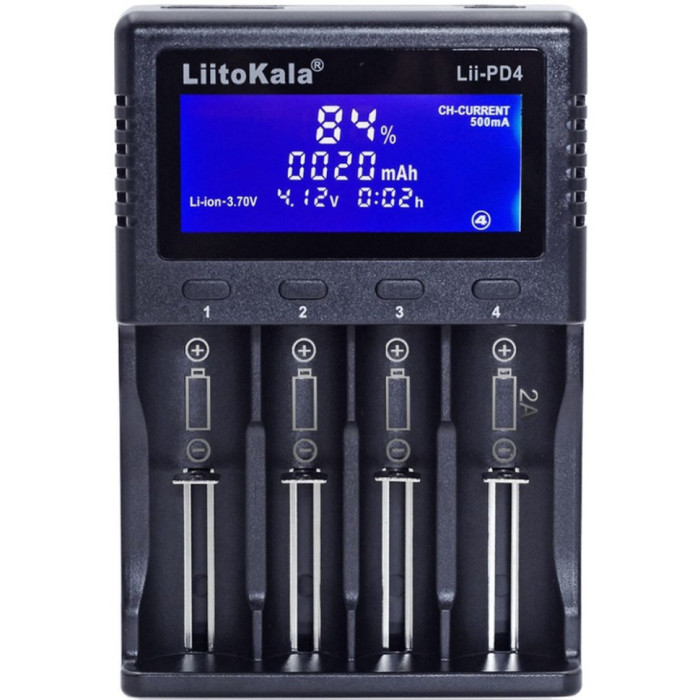 Зарядний пристрій LiitoKala Lii-PD4+car EU charger (Lii-PD4+car)