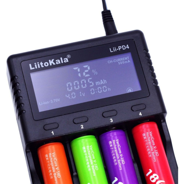 Зарядний пристрій LiitoKala Lii-PD4+car EU charger (Lii-PD4+car)