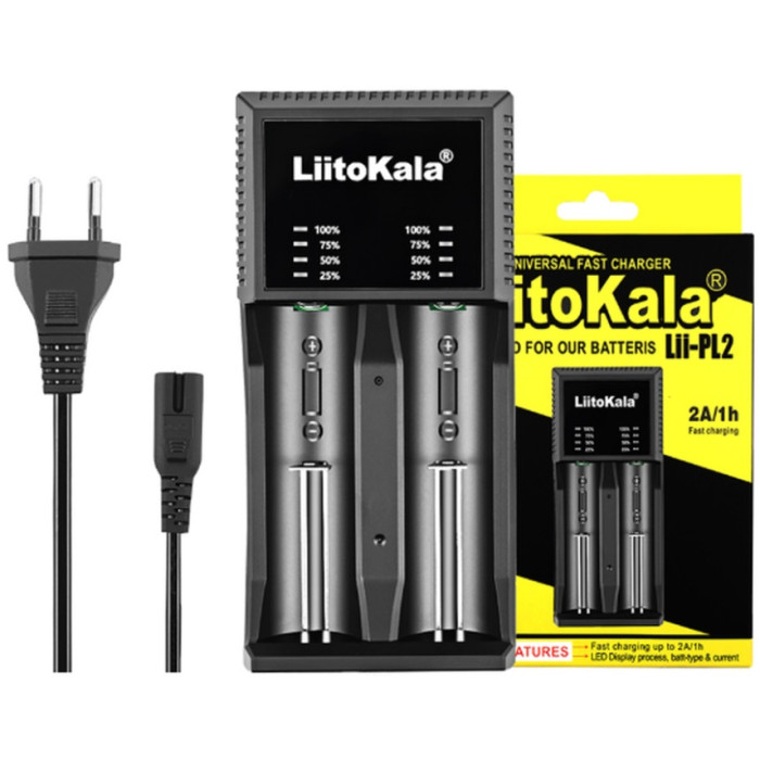 Універсальний зарядний пристрій LiitoKala Lii-PL2 EU на 2 канали (Lii-PL2 EU)