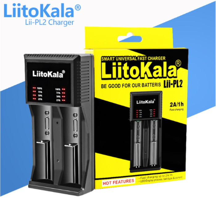 Універсальний зарядний пристрій LiitoKala Lii-PL2 EU на 2 канали (Lii-PL2 EU)
