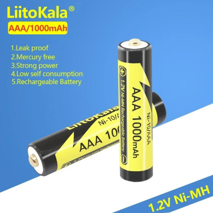 Аккумулятор LiitoKala Ni-10/AAA 1.2V AAA 1000mAh battery (Ni-10/AAA)
