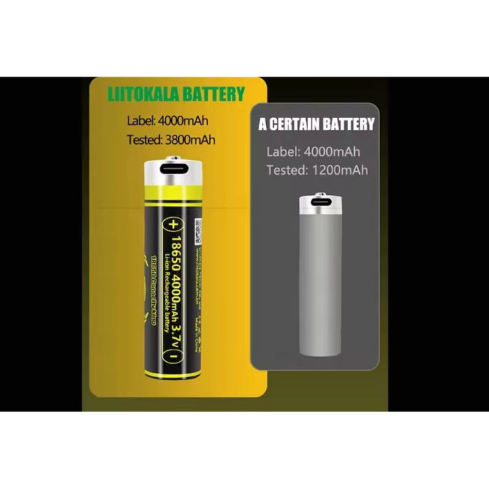 Акумулятор LiitoKala USB-King4000 18650 4000 mAh (USBKing4000)