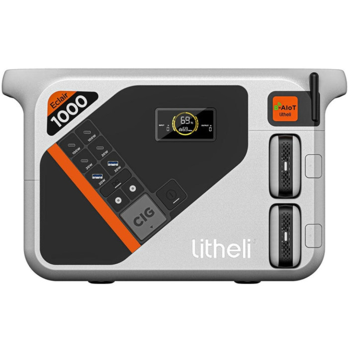 Зарядна станція Litheli 1800 Вт, 1069 Вт·год, LiFePO4, + 2 Power Bank (U20EH17-0U200)