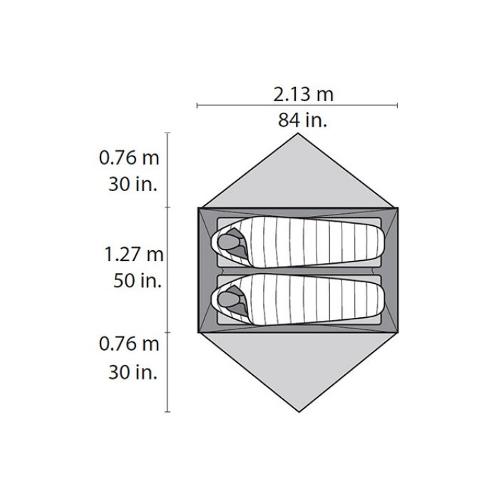 Палатка MSR Elixir 2 grey (02762)