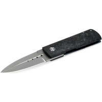 Ніж складаний Maserin Daga, Elmax, fat carbon, чорний (372/N)